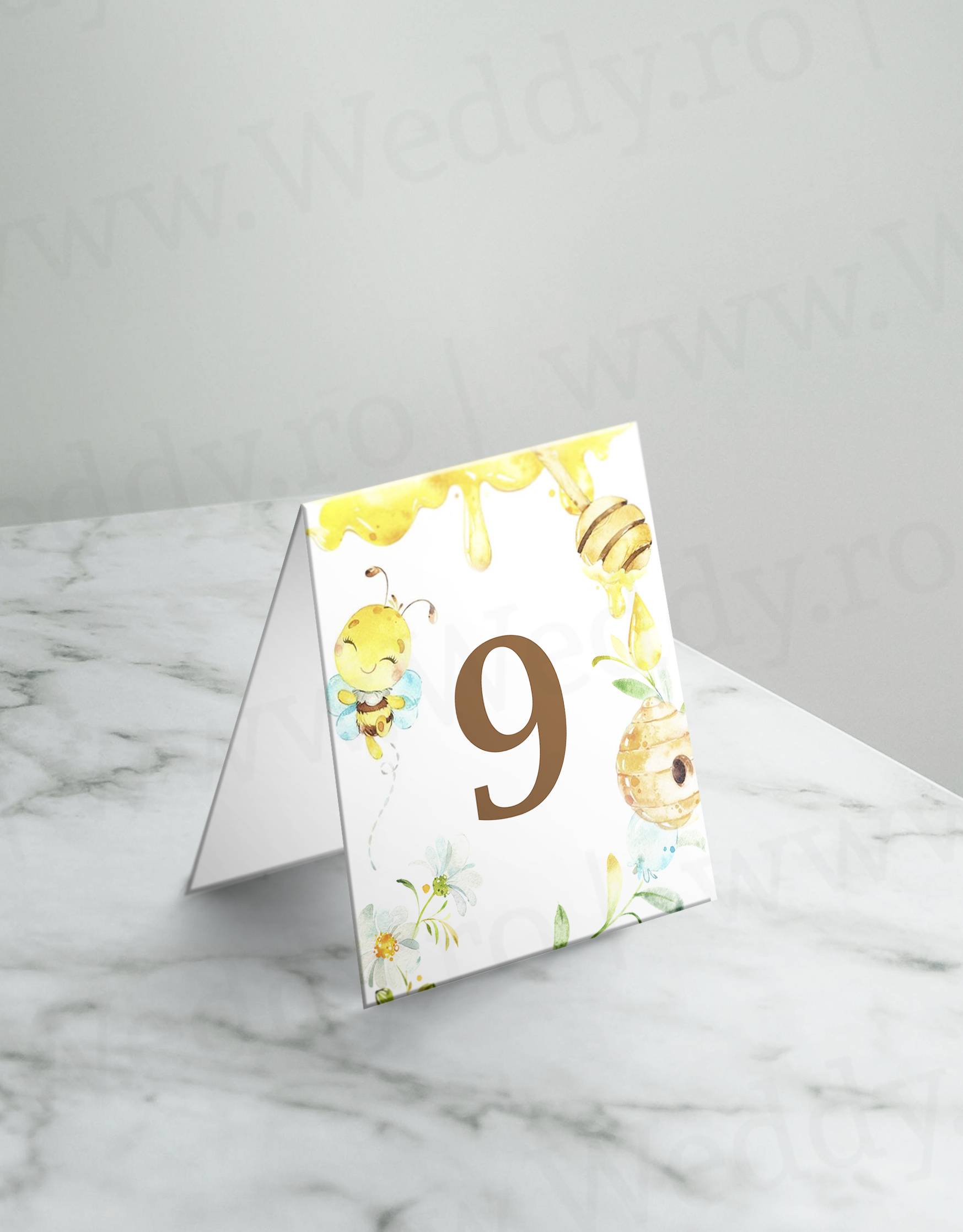 Mockup numar masa - Bee Număr Masă - Bee - imagine 1