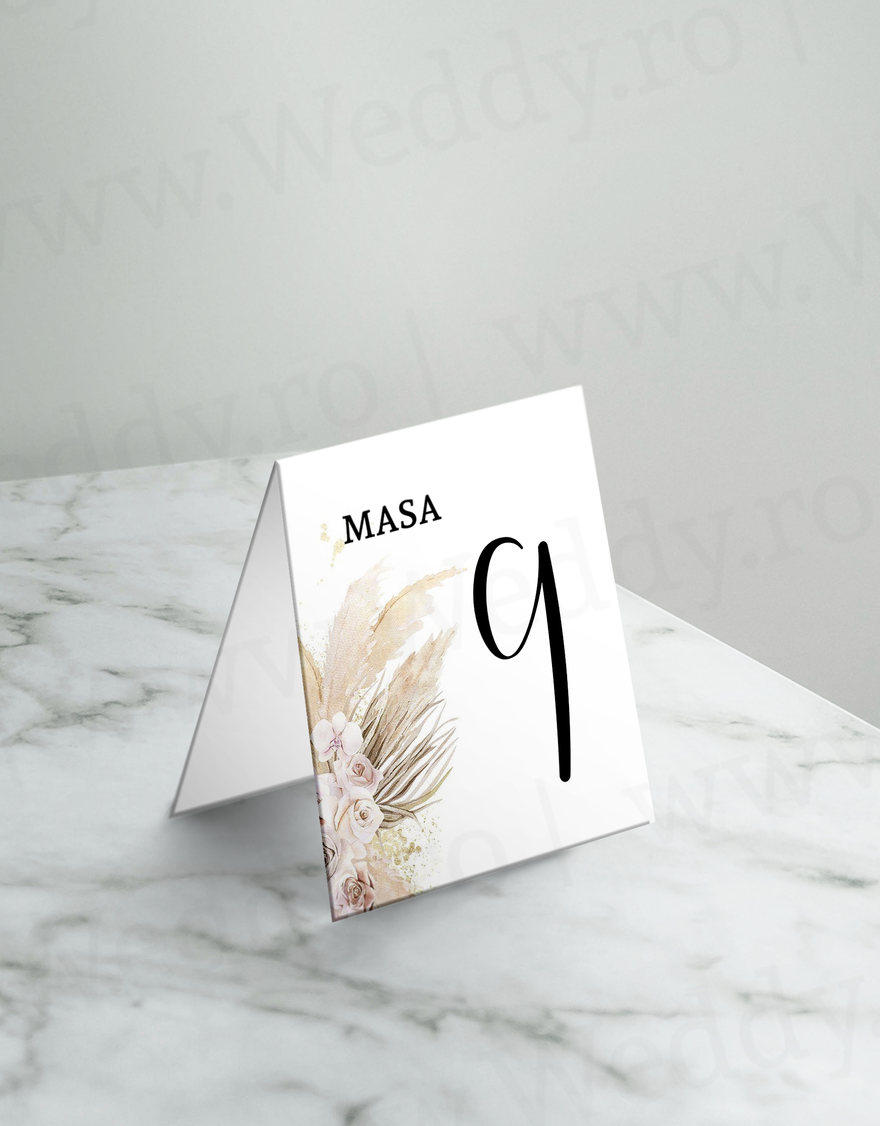 Mockup numar masa - Pampas Număr Masă - Pampas - imagine 1